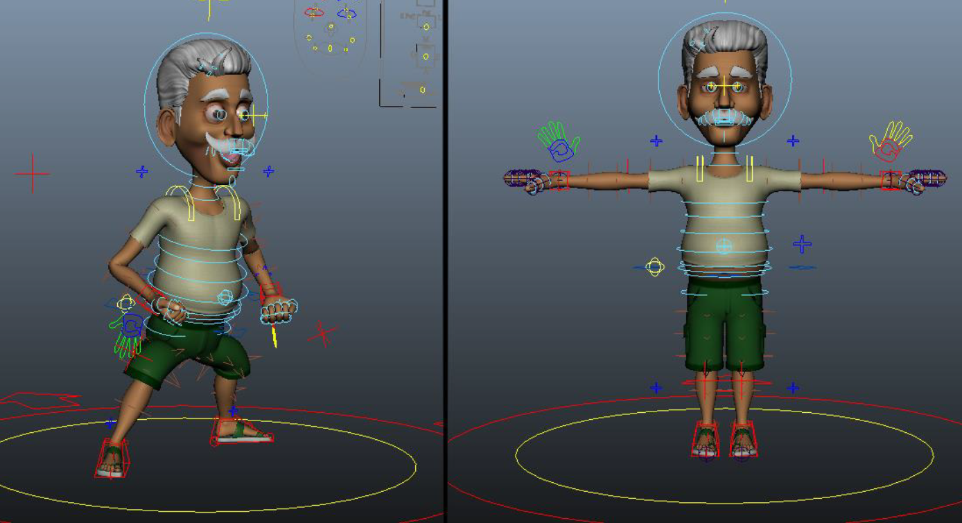 Methods of rigging in 3D animation